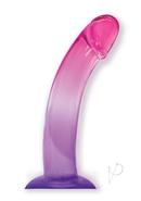 Shades Smoothie Dildo With Suction Cup 8.25in - Purple