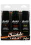 Chocolate Fantasy Body Toppings Mini Bottles 1.25 Ounce 3 Each Per Pack