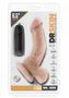 Dr. Skin Silver Collection Dr. Ken Vibrating Dildo With Remote Control 6.5in - Vanilla